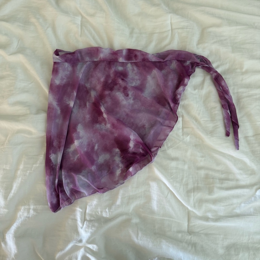 Purple Tie-Dye Swim Coverup​